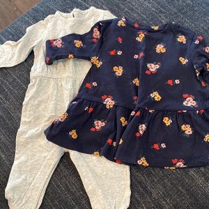 EUC long sleev dress and jumpsuit